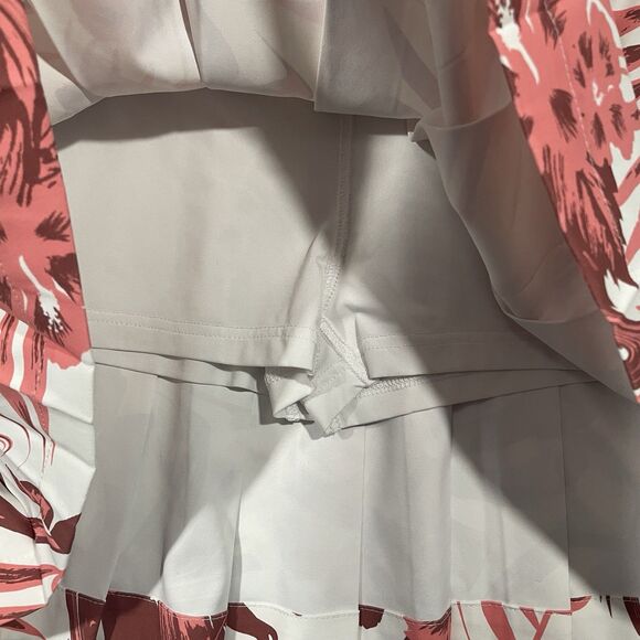 J. Lindeberg Women’s Tennis Skort Skirt Size XS Coral Hibiscus Pink Floral - Picture 5 of 8